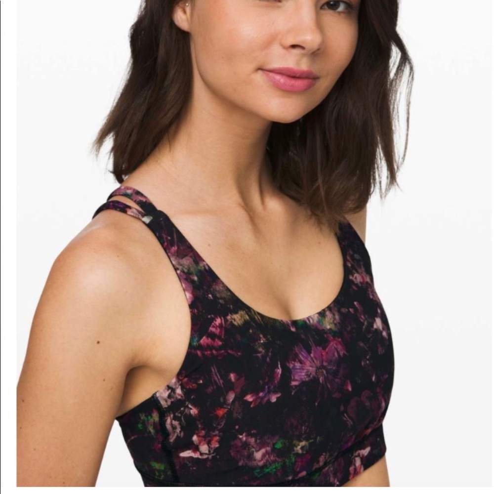 Lululemon Energy Bra Floral Illusion White Multi 8